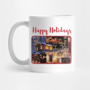 Happy Holidays Collage Mug